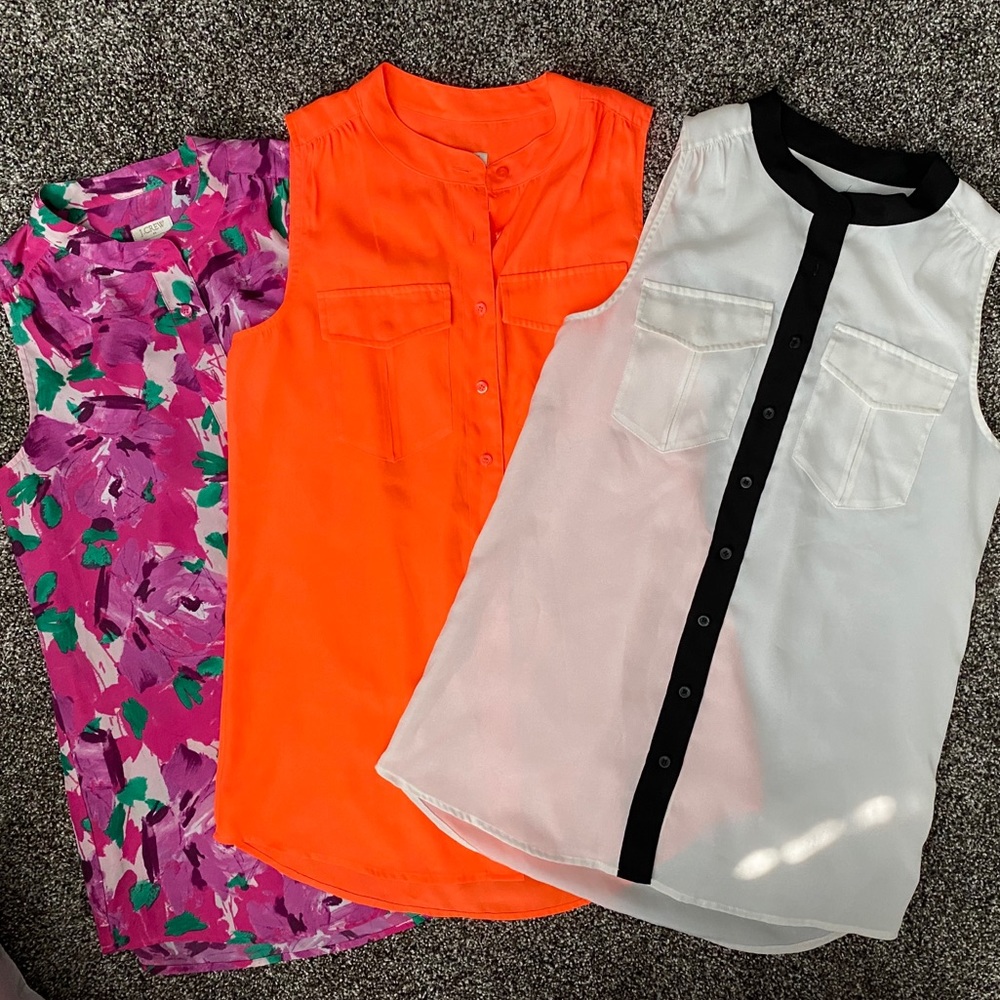 JCrew Tank Blouse Bundle